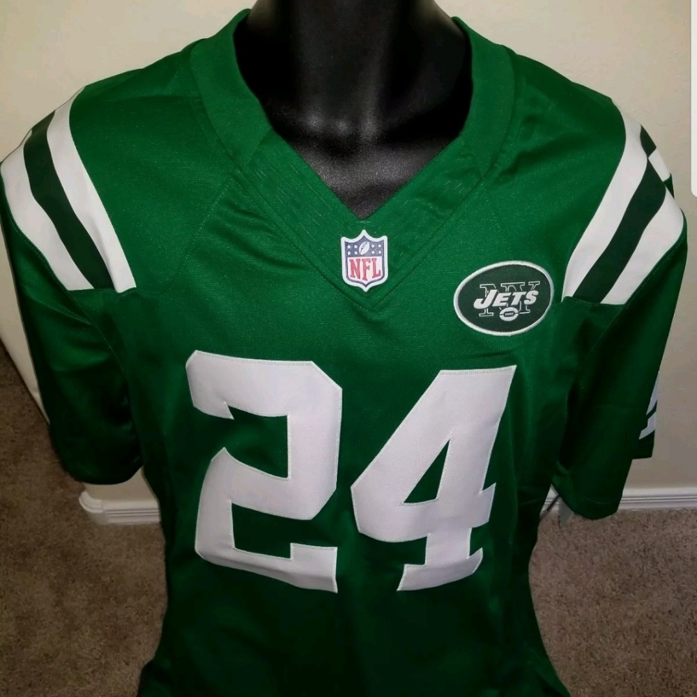 Mens XL on field Nike Jets Darrell Revis Jersey
